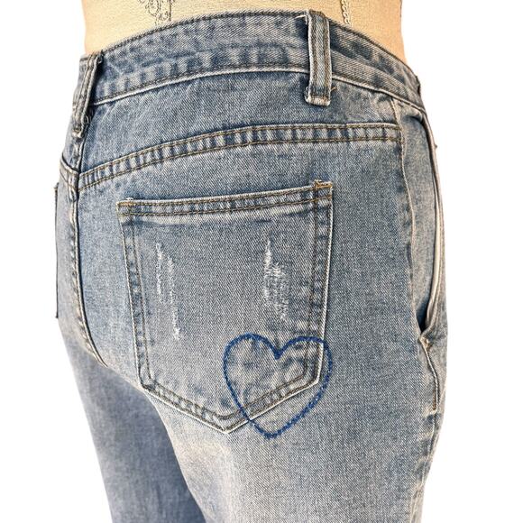 The Room embroidered, distressed denim jeans - Picture 5 of 7